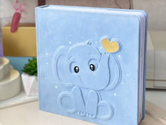 Babyalbum Elefant Blau