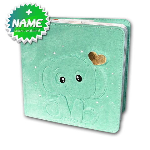 Babyalbum Elefant Mint